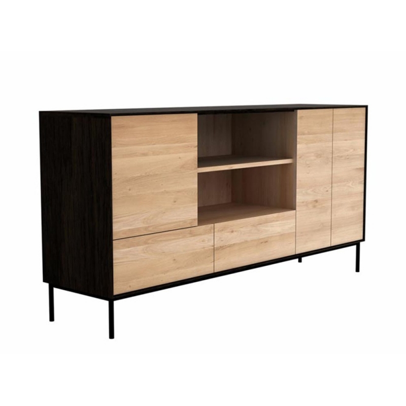 Credenza Blackbird 3 ante 2 cassetti Credenza Blackbird 3 ante 2 cassetti