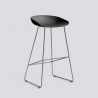 About A Stool 38 - AAS38 - H 64 cm - stainless steel legs