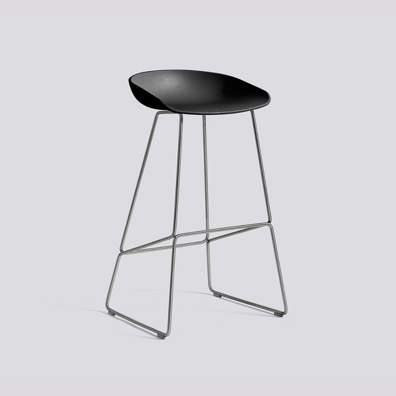 About A Stool 38 - AAS38 - H 74 cm - stainless steel legs
