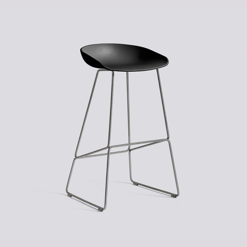 About A Stool 38 - AAS38 - H 74 cm - stainless steel legs About A Stool 38 - AAS38 - H 74 cm - stainless steel legs