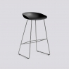 About A Stool 38 - AAS38 - H 74 cm - stainless steel legs