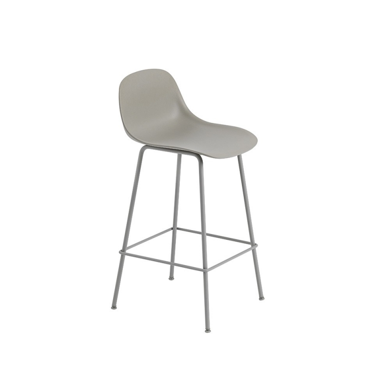 Fiber Barstool W. Backrest Tube base H. 65 cm Fiber Barstool W. Backrest Tube base H. 65 cm