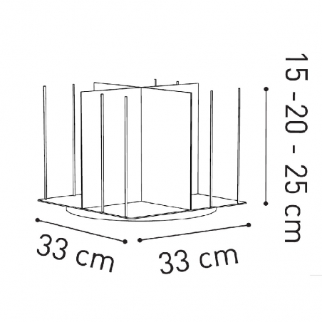 Krossing Rotante 33x33 modulo extra