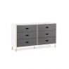 Kabino Dresser w. 6 Drawers