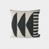 Kelim Cushion - Black Triangles