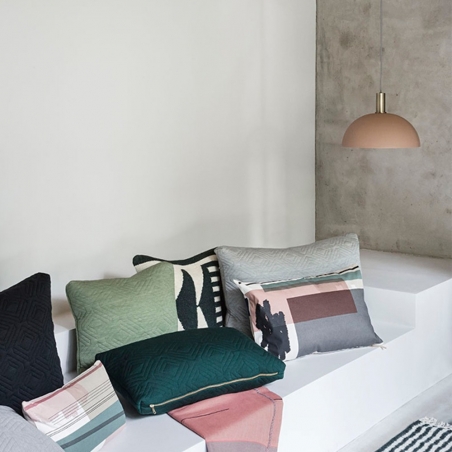 Kelim Cushion - Black Triangles