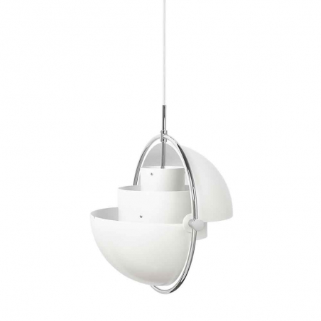 Multi-Lite Pendant Lamp, Chrome Base