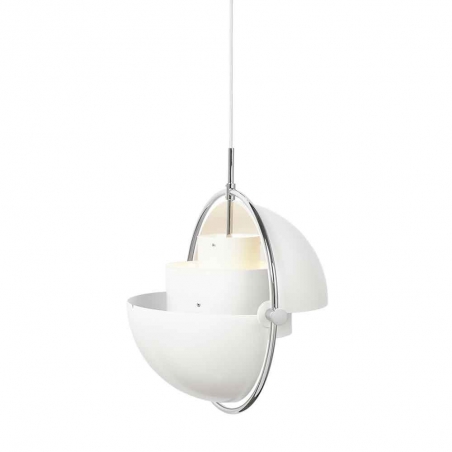 Multi-Lite Pendant Lamp, Chrome Base