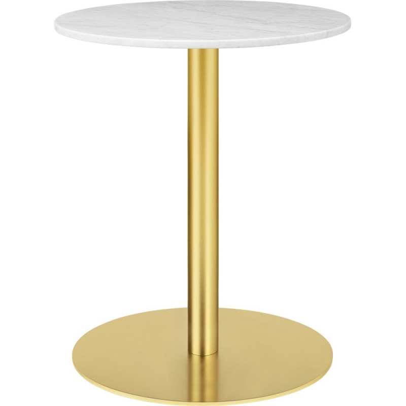 Gubi 1.0 Dining Table, Round, Brass Base Gubi 1.0 Dining Table, Round, Brass Base