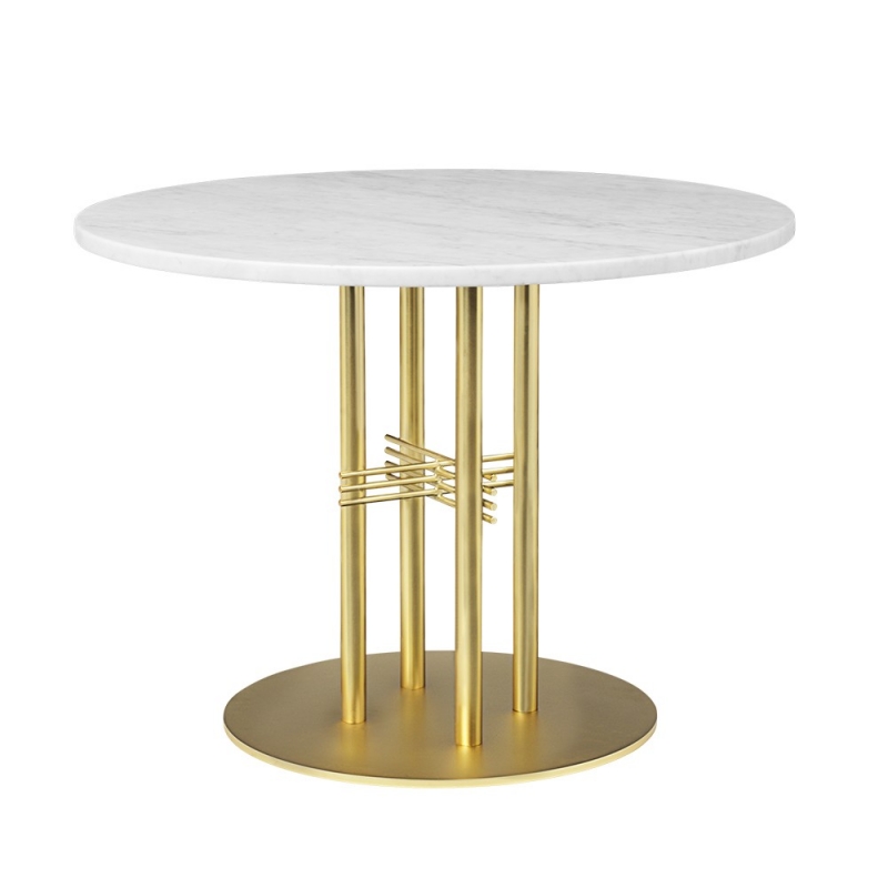 TS Column Dining Table- Round, Ø80, Brass Base