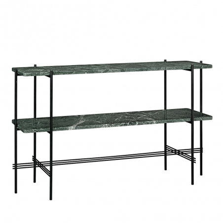 TS Console, 120X30X72, Black Base, 2 Racks