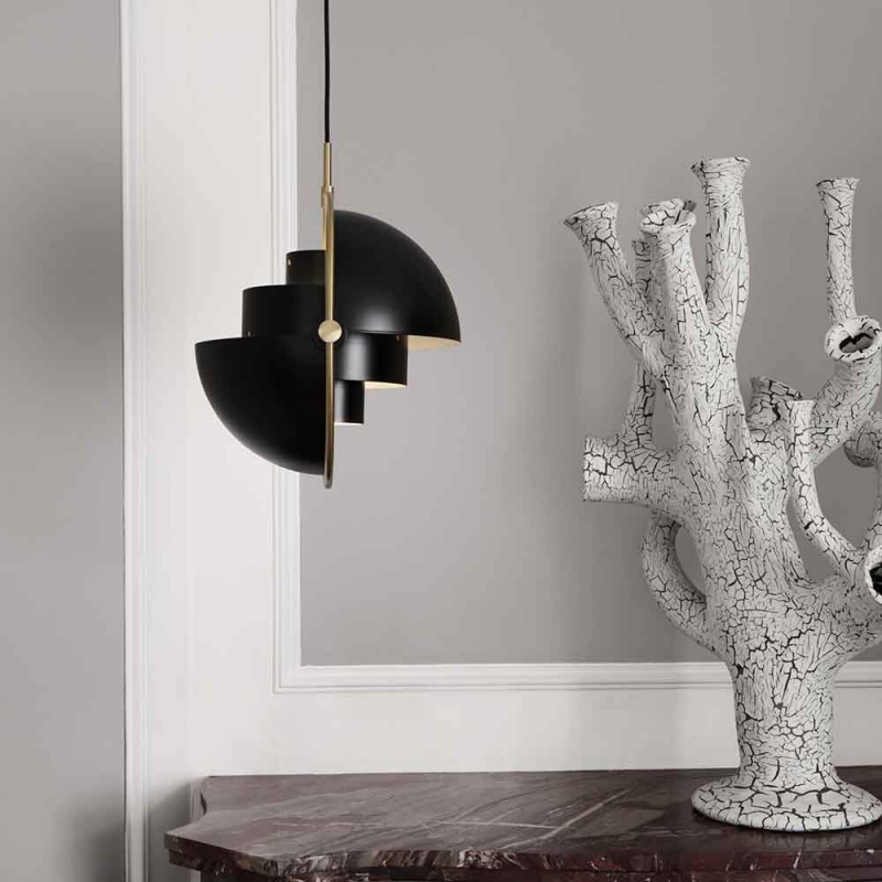 Multi-Lite Pendant Lamp, Brass Base Multi-Lite Pendant Lamp, Brass Base