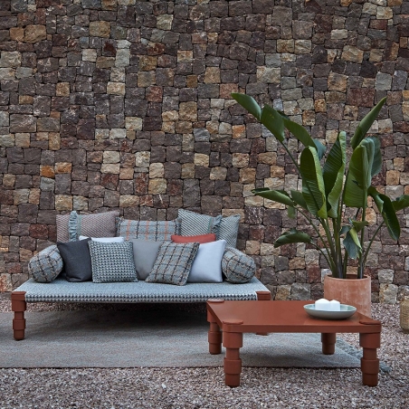 Garden Layers / Checks Cushion