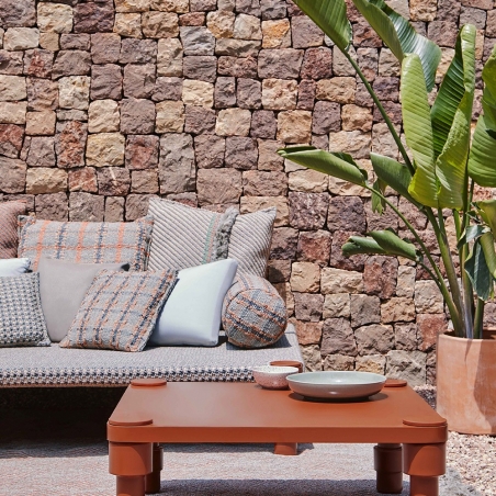 Garden Layers / Checks Cushion