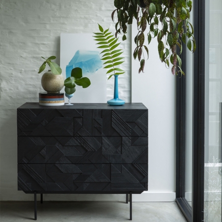 Teak Graphic cassettiera