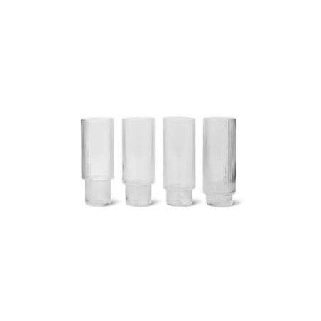 Ripple Long drink glasses -...