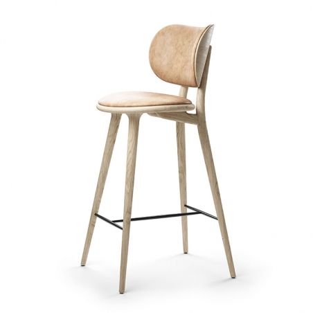 High stool with backrest