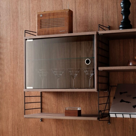 Display cabinet with swing...